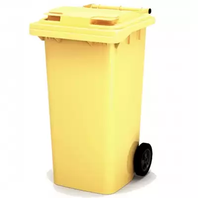 Мусорный контейнер 240 л. арт. 24.C29 (Жёлтый)
